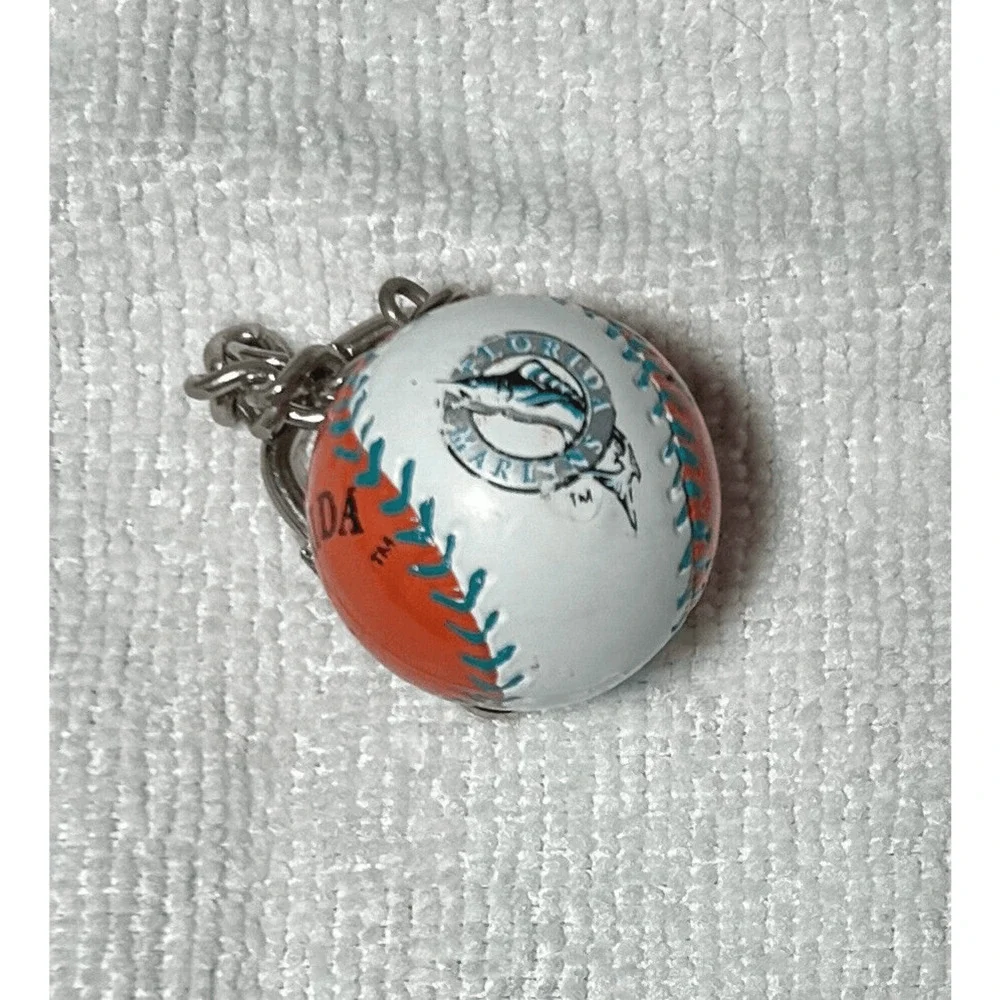 Vintage MLB Florida Marlins Baseball Sports Brat Keychain 1986 J.F.S.